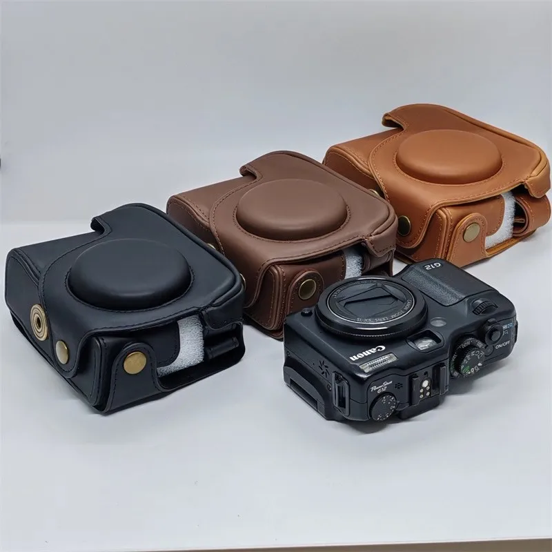 Canon - キャノン powershot G12  キャメル革ケース付 キャノン powershot G12 キャメル革ケース付