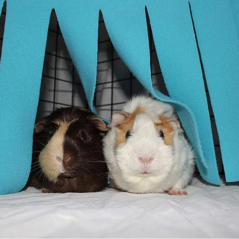 Pet Tent Hideout Hideaway Guinea Pig Hamster Hedgehog Hammock Curtain Small Pets Hanging Bed Corner Nest Mat House