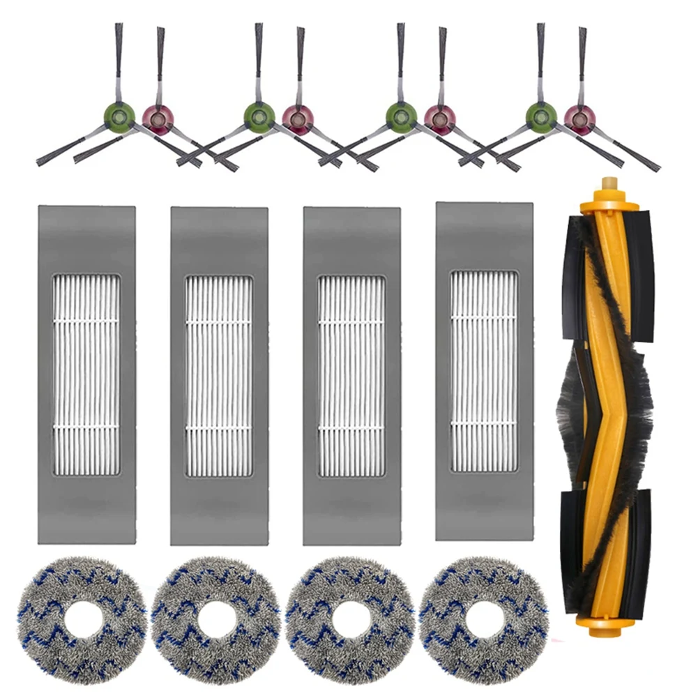 2023 Hot Sale-17Pcs Spazzola Laterale Principale Filtro Mop Panno Per Ecovacs Deebot T10 Turbo Robot Aspirapolvere Parti Per La Pulizia Della Casa Rep
