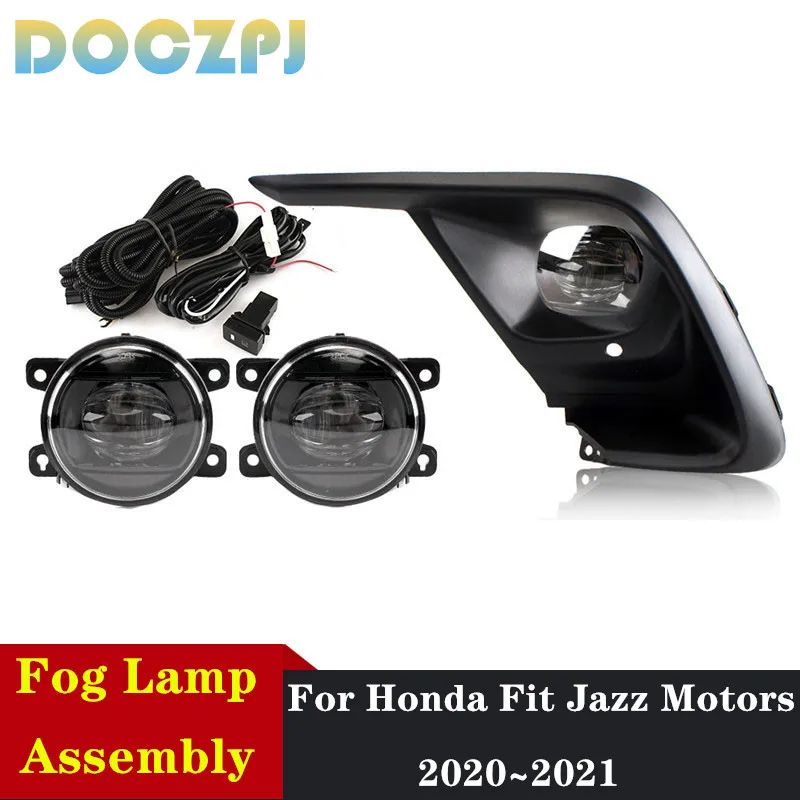 

1Set Car Front Driving Fog Lamp Assembly FOR HONDA FIT JAZZ MOTORS 2020 2021 With Switch Upgrade Kit