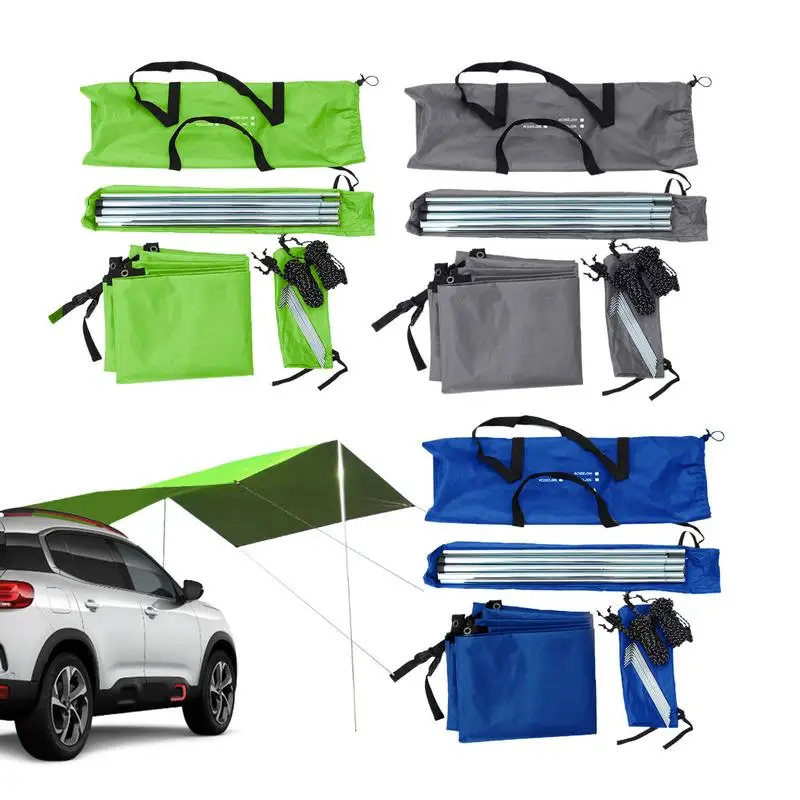 

Car Tailgate Tent Auto Outdoor Camping Awning Shade Tail Side Tents Canopy Sunscreen Oxford Cloth Automobiles Accessories