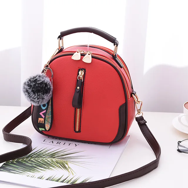 Cartera Negra Bolsos Pequeu00f1os De Cuero PU Para Mujer, Bolso De