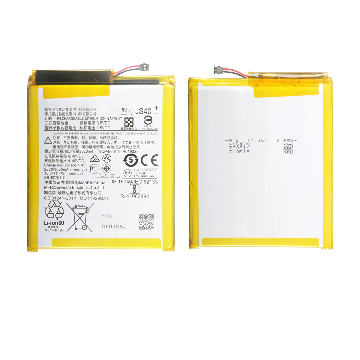 100% Original JS40 3000mAh Battery For Motorola Moto Z3 Play XT1929-1 XT1929-4 XT1929-5 XT1929-6 XT1929-8  Phone Batteries.