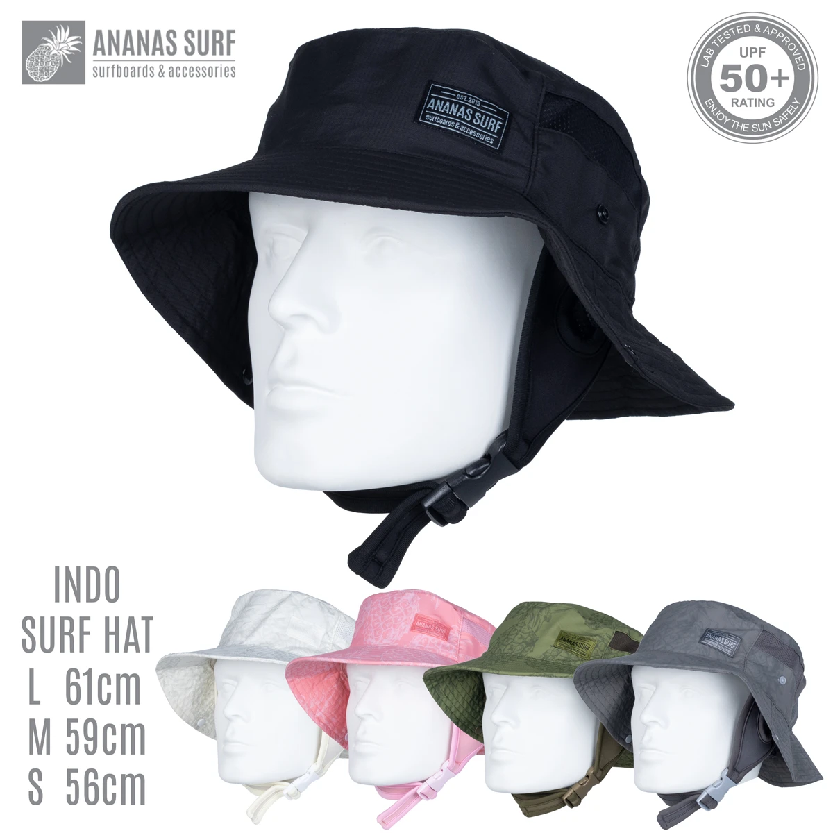 Surf Hat Chin Strap Ananas Surfing Hat Hats Caps Men Surf Surfing