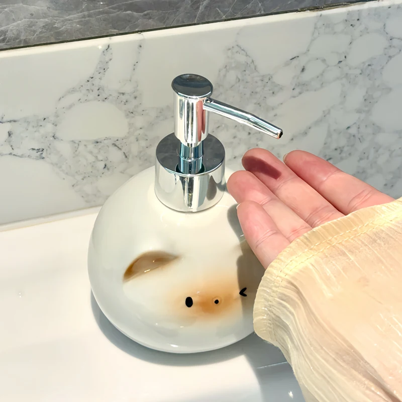 Ceramic Siamese Cat Liquid Soap Dispenser