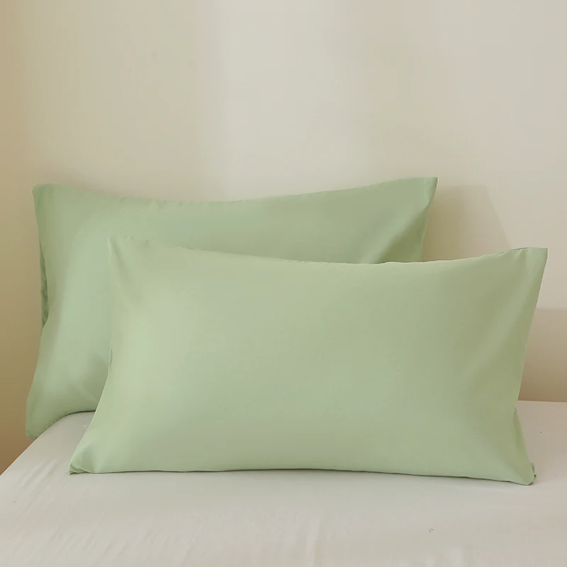 2 pieces set 50*65 50*70 50*75 50*90cm White 100% polyester Bed USA Standard Queen King Size PillowCases Covers 6