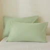 2 pieces set 50*65 50*70 50*75 50*90cm White 100% polyester Bed USA Standard Queen King Size PillowCases Covers 6