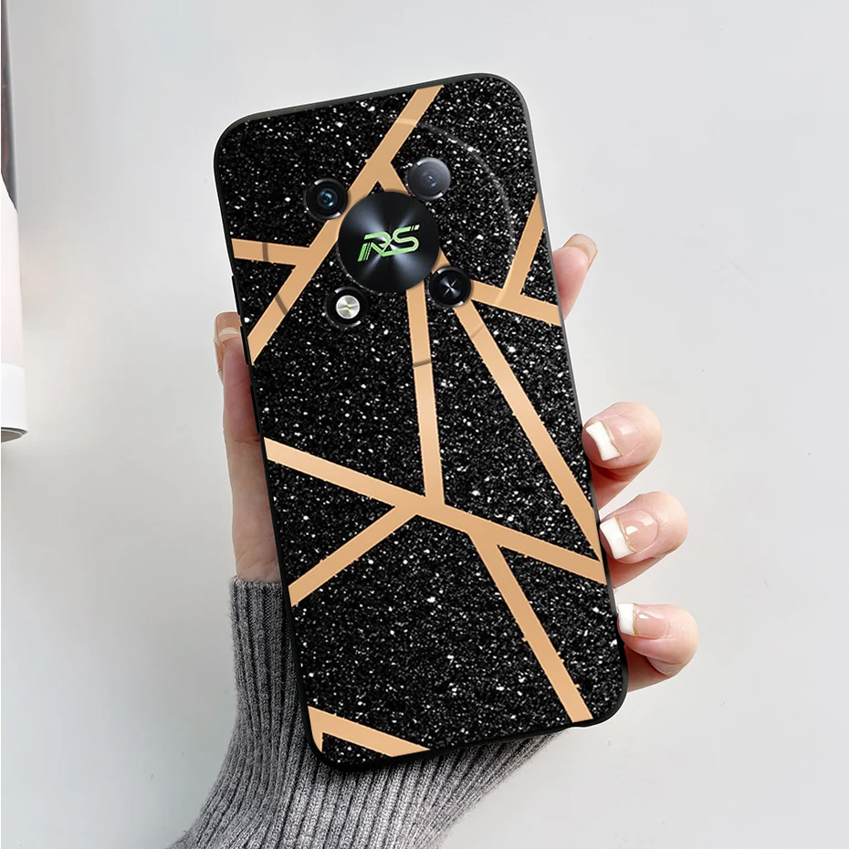 Marble Black Matte Soft TPU Silicone Full Protective Phone Case