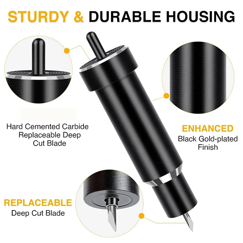 Deep Cut Blade And Housing For Cricut Maker, Deep Point Blade For Maker 3/Maker/Explore 3/Air 2/Air/One Cutting Machines
