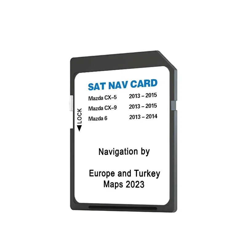 Navi 소프트웨어 업데이트 메모리 카드 Sat Nav, 마쓰다 6 CX5 CX9 2022-2023 네비게이션 SD 카드, 8GB EU 터키 UK GPS 지도 버전 카드