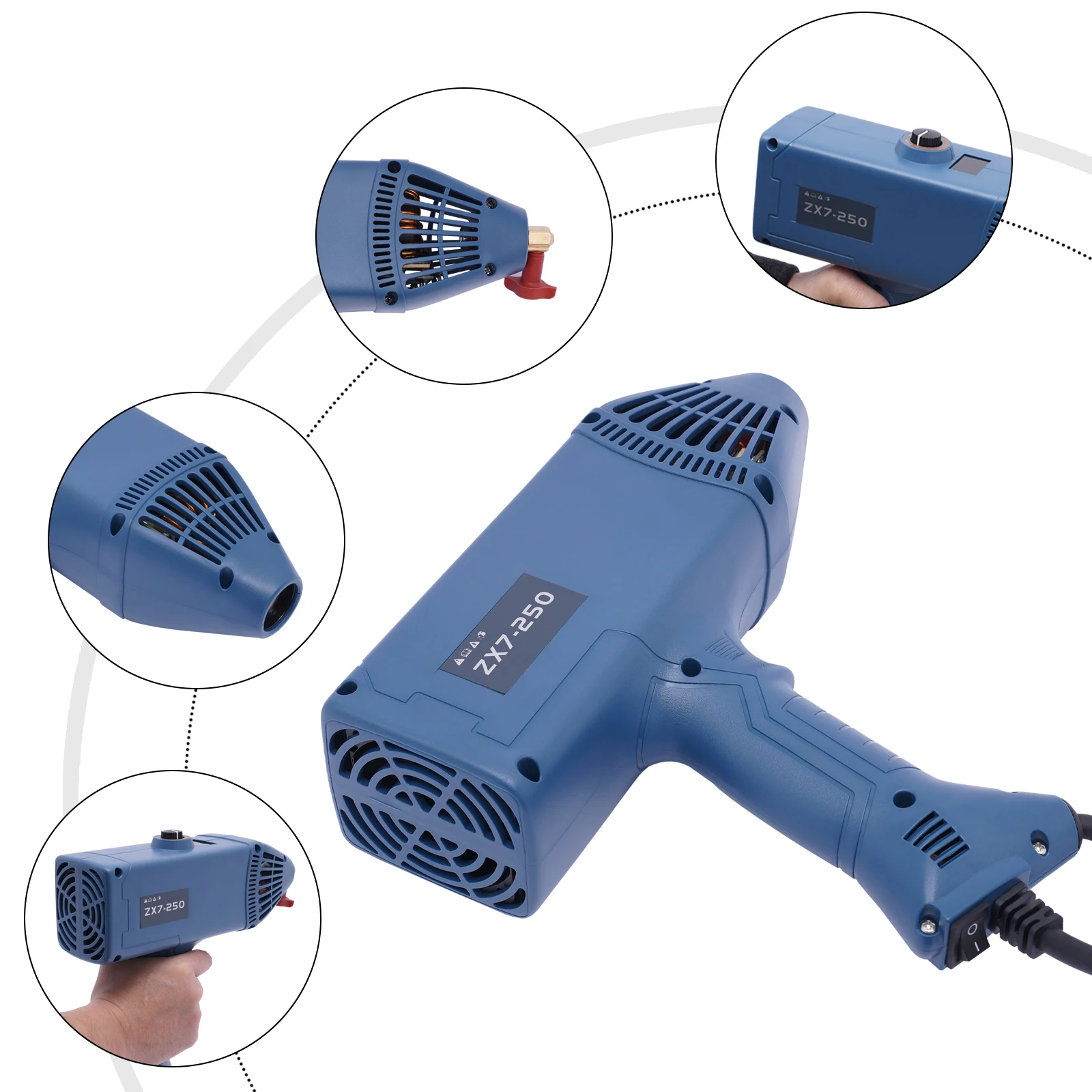 Welding Machine Handheld 110V Portable Welder Gun w/IGBT LED Digital Display