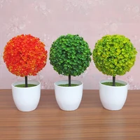 Simulated Plant Tree Bonsai Artificial Plastic Plants Flowers Potted Indoor Hotel Table Decoration Garden Arrangement Ornaments 4