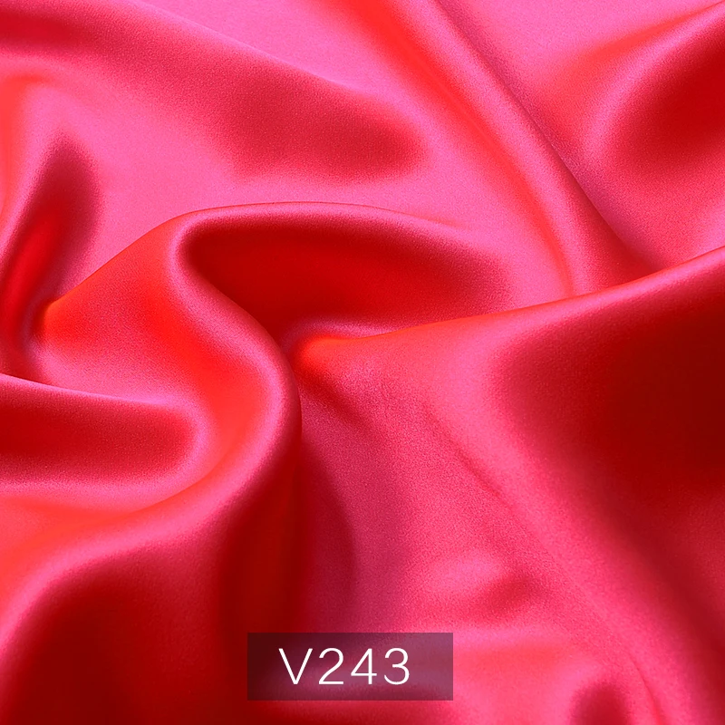 Sewing Fabric 100% silk satin fabric Soft Glossy Double Sided Material for Sleepwear Robes