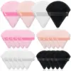 1/20pcs Ultra-Soft Face Loose Powder Puffs Triangle Velvet Facial Beauty Makeup Tools Cosmetic Black Pink Foundation Sponge 2