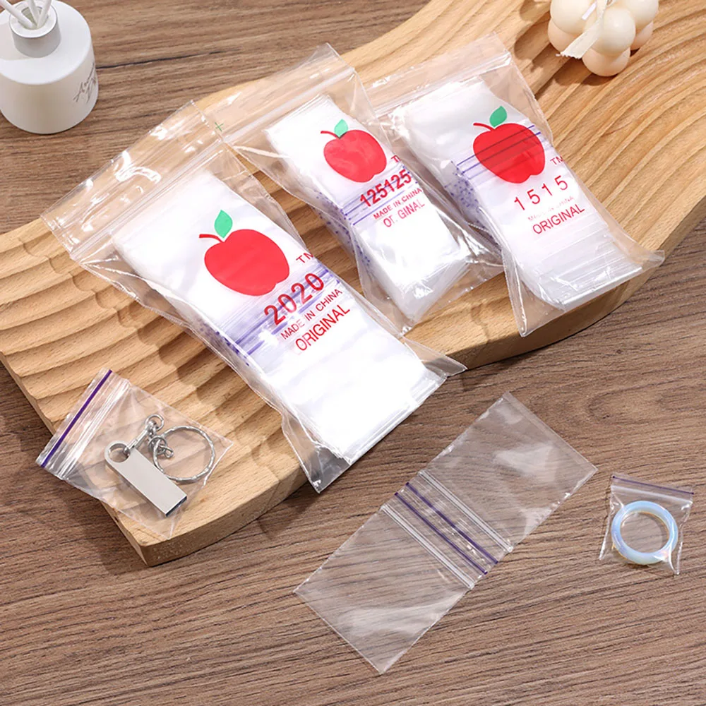 Thickened 10 Silk Purple Line Plastic Sealing Bag 3 Models and Sizes Available 100 Only Contain Deodorant and Moisture-Proo