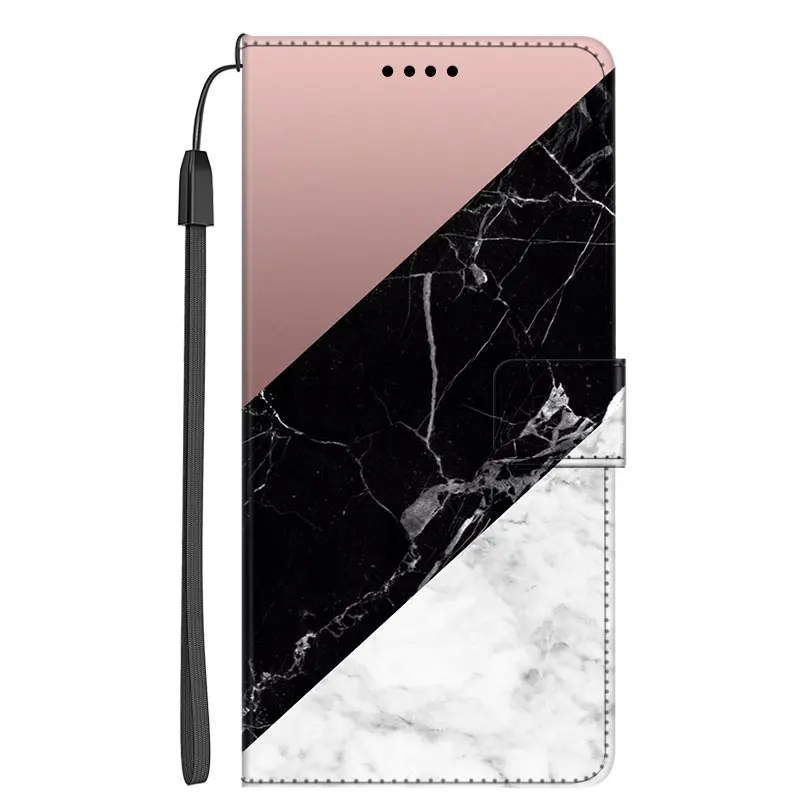 Leather Flip Case For Samsung Galaxy A5 2015 2016 2017 A6 A7 A8 A9 2018 A 8 Plus Marble Wallet Phone Case Stand BOOK Cover Bag cute phone cases for samsung  Cases For Samsung