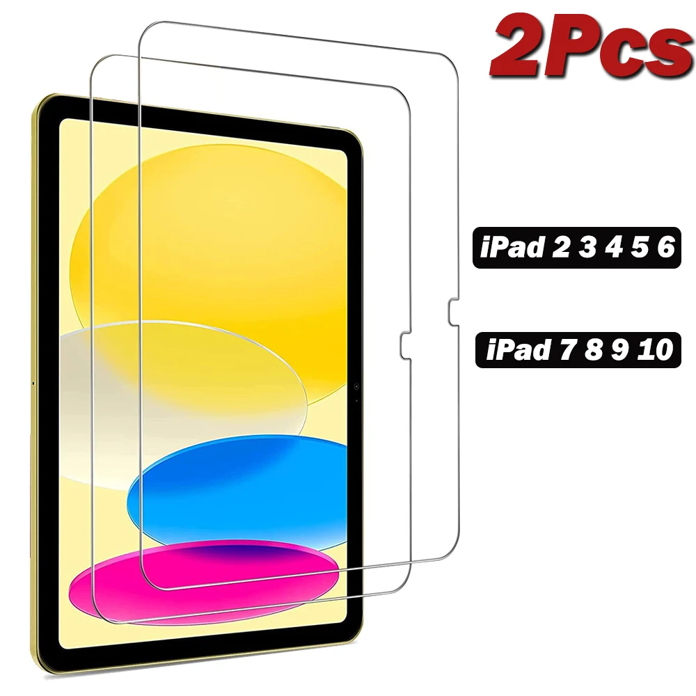 

Screen Protector For iPad 2 3 4 5 6 7 8 9 10 Protective Bubble Free Tempered Glass For iPad 2th 3th 4th 5th 6th 7th 8th 9th 10th