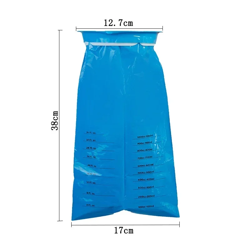 Disposable Sick Bags Travel Car Airplane Motion Sickness Nausea Vomit Cleaning Bag Blue Portable Sick Nets for Hospotal 6