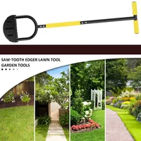 Grass Manual Trimming Shovel Half Moon Edger Garden Courtyard Lawn Mowing Weeding Tools Serrated Edger Landscaping Edging Tools 2