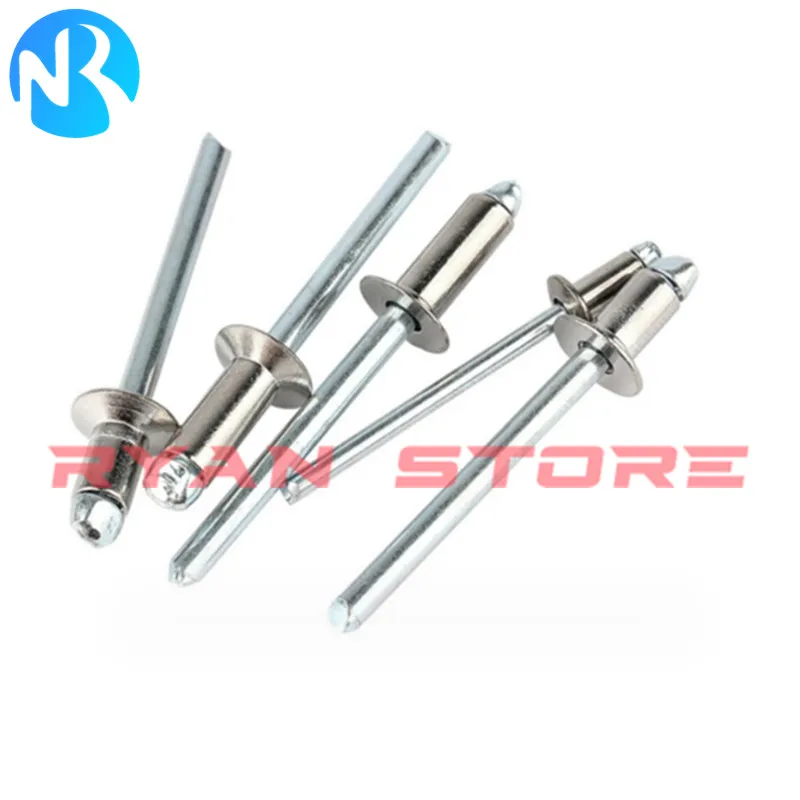 Long Rivets Colored Pop Rivets Break Stem Large Dome Head Trifold ...
