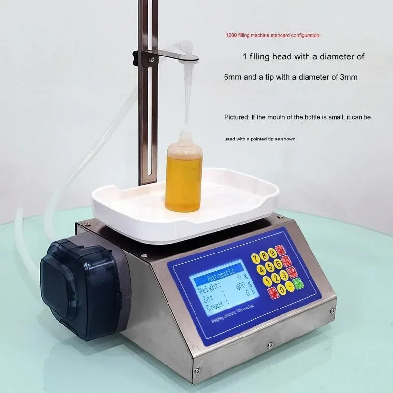 10ml-3000ml Automatic Quantitative Weighing Diaphragm Pump Electronic Scale Liquid Filler Oil Water Drink Wine Juice Csy-3200