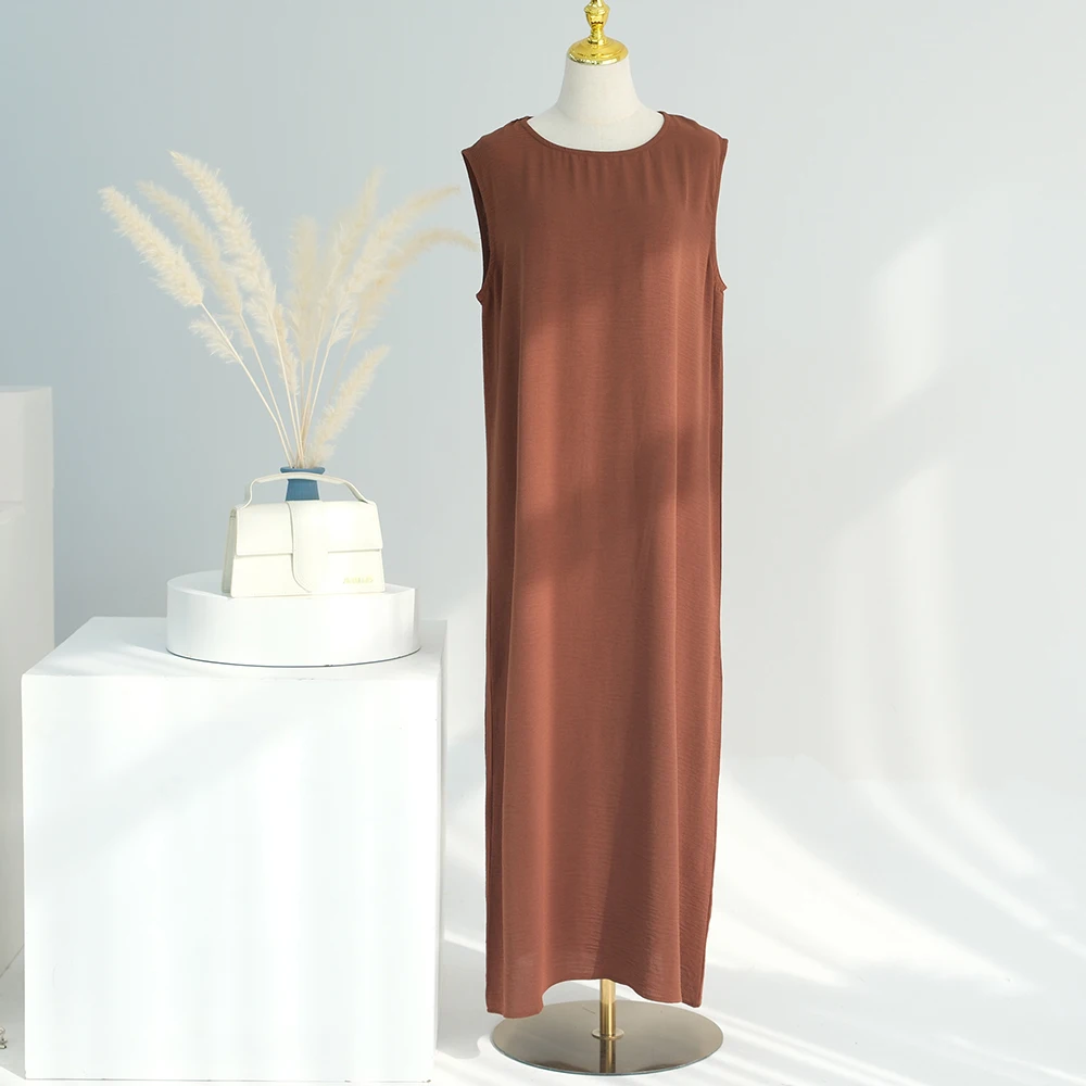 2025 Latest 2 Piece Abaya Set Plain Abaya EID Ramadan Islamic Clothing Women Muslim Dress Cardigan Abaya 3