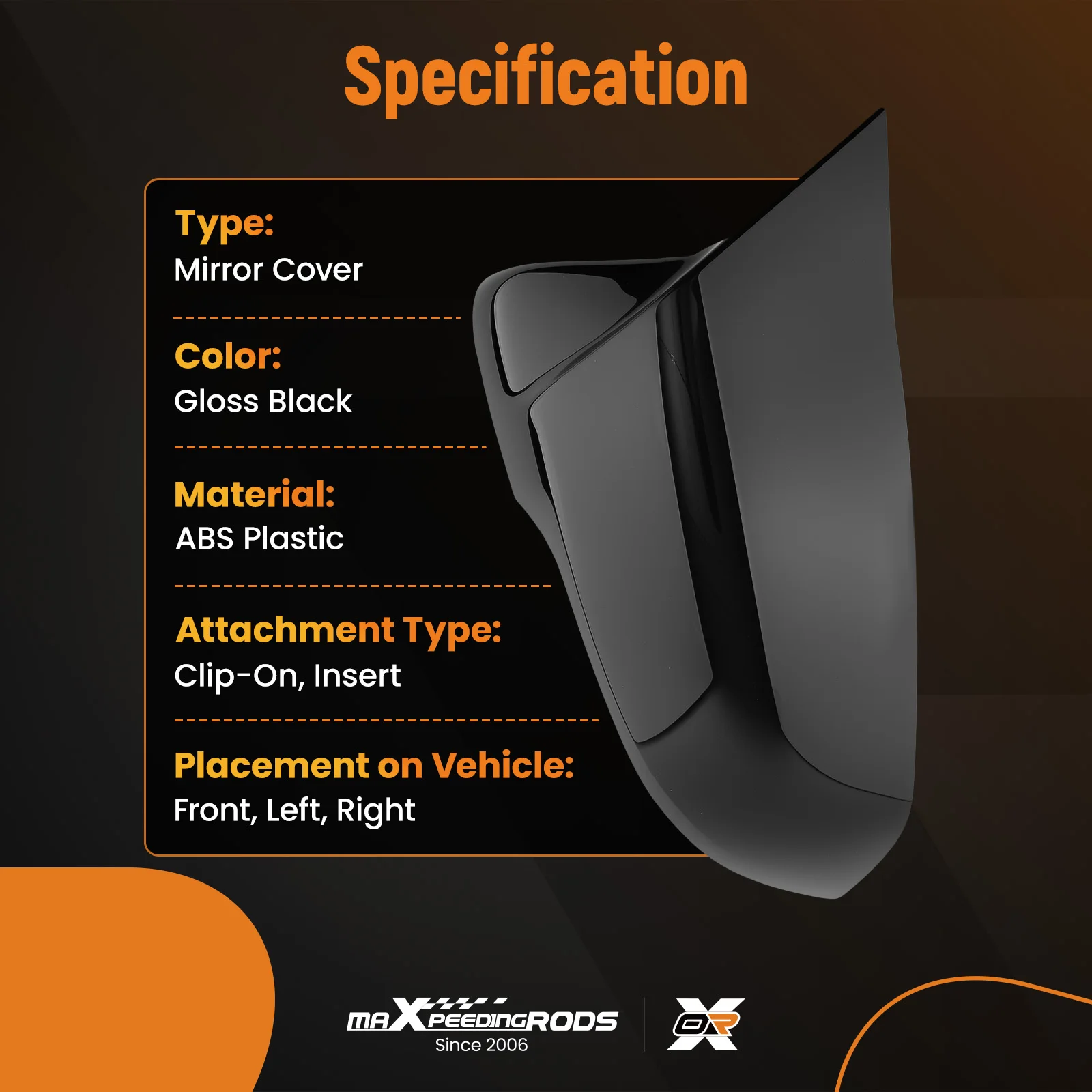 Wing Mirror Cover Caps for BMW X1 F48 F49 X2 F39