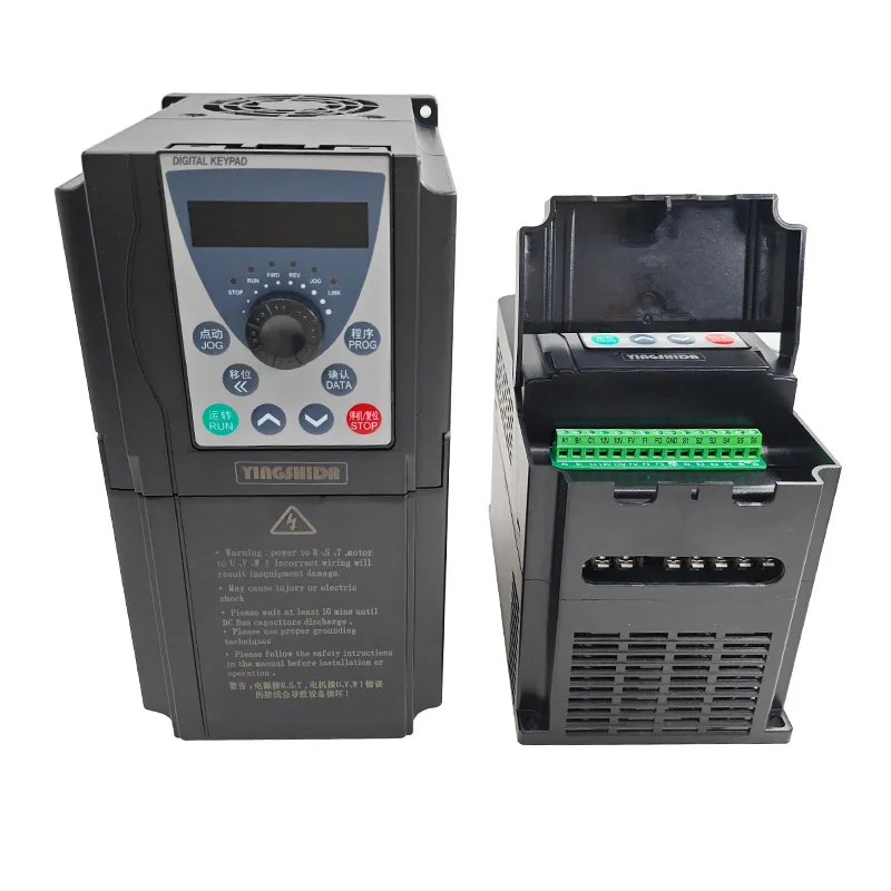 Convertitore di Frequenza VFD 5.5kw Monofase 220V 380V Trifase Inverter per Controllo Velocità Motore - immagine 3