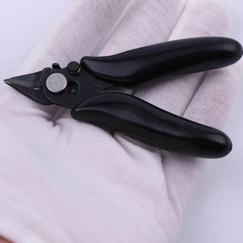 3.5 Inch Mini Diagonal Pliers Wire Cable Cutters Lock Nipper Hand Tools Cutting Side Snips Flush Pliers Handle Model Plier