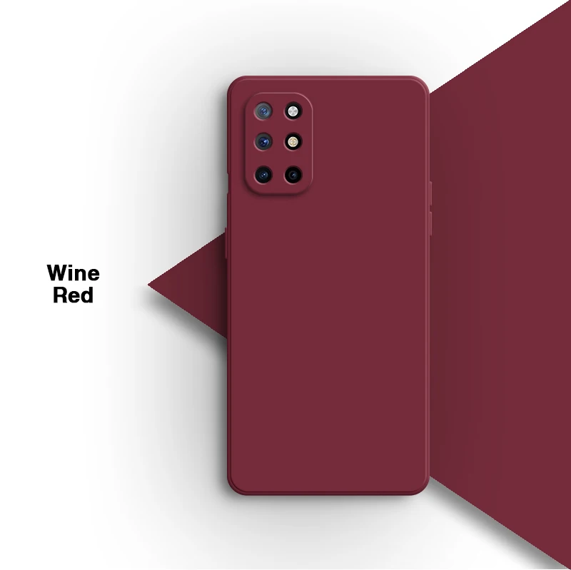 Elegant Soft Silicone Square Bumper Phone Case - Solid Color Protective Cover
