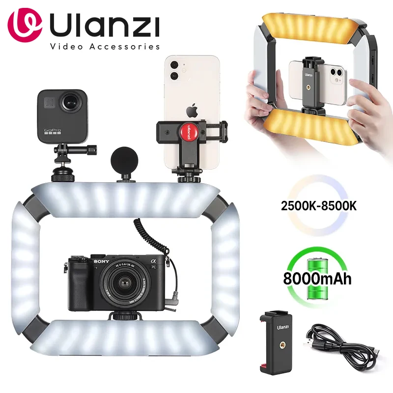 ULANZI U200 スマホ用撮影ライト 8500K 調光可 自撮り・配信向け Amazon | Ulanzi リングライト 自撮りライト MagSafe対応 撮影用