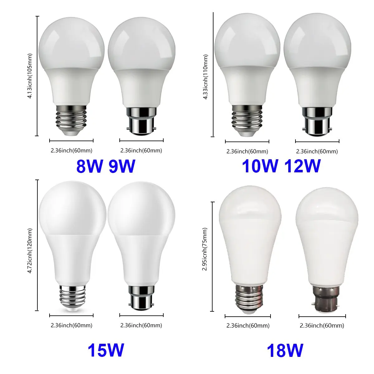 인기 전구 2024 Focos 고휘도 LED 전구 5W 7W 9W E14 E27 B22 3000K 6000K 램프 홈 오피스 인테리어 장식