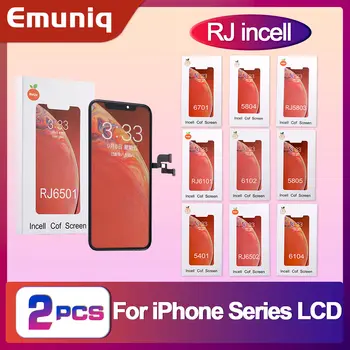 2 Pezzi All'ingrosso RJ Incell per iPhone 17 16 15 14 13 12 Mini 11 Pro XR XS Display LCD Touch Digitizer Assemblato Sostituzione Schermo