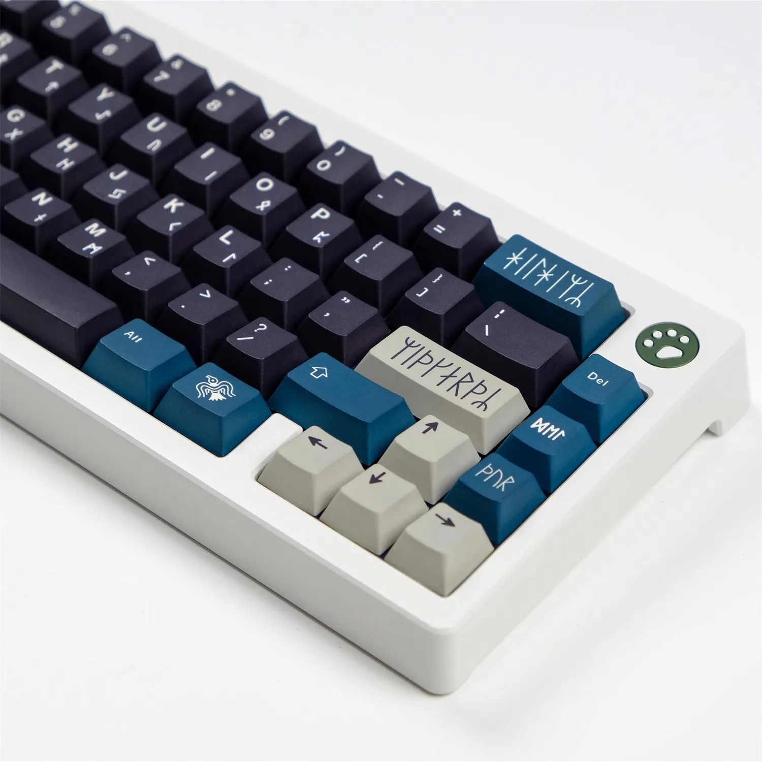 Gmk Norse Keycaps Grupo Pbt Sublimação de Corante à Prova de Luz Perfil Cereja 61 64 68 75 84 87 96 980 104 108 129 Chaves - Imagem 2