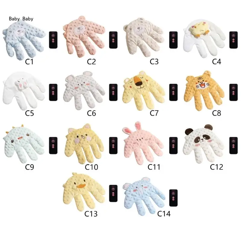 Cartoon Baby Sleep Aid Soothing Pillow Comforting Hand Detachable with Remote for Comfortable Newborns Sleeping 4