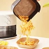 Square Air Fryer Paper Liner Oil-proof Airfryer Disposable Trays Air Fryers Without Oil Baking Paper For Manga Grill Pizza Plate 2