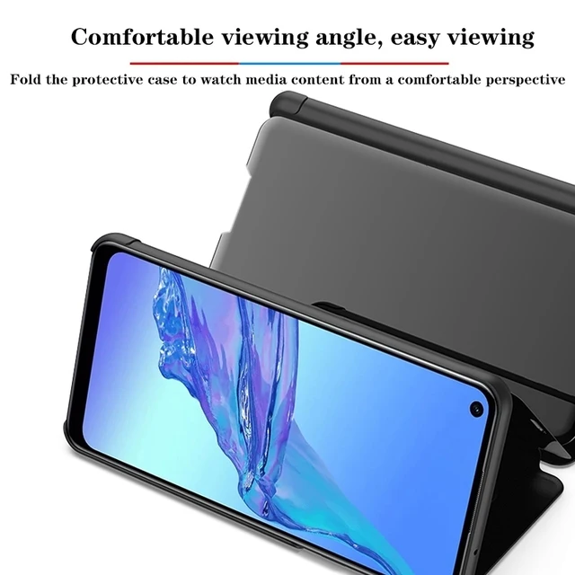 럭셔리 스마트 미러 플립 케이스로 스마트폰을 보호하고 스타일을 더하세요.