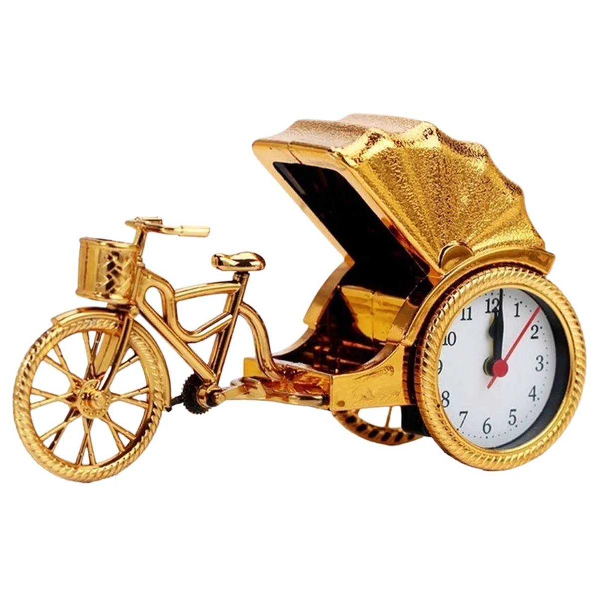 

Retro Bicycle Alarm Clock Plastic Desktop Decoration Home Decoration Model Bedside Clock Mechanical Movement