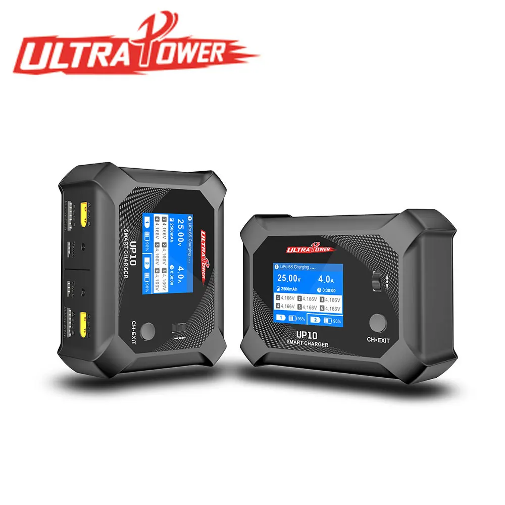 

NEW Ultra Power UP10 Smart Balance Charger AC 100W / DC200W AC/DC Mode Dual-Channel Fast Charging