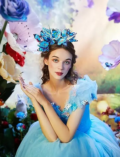 Butterfly Fascinator Hat Monarch Butterfly Headband Crown 1PCS Tea Party Halloween Costume Headpiece