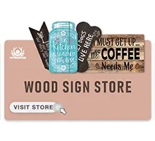 Description Picture 4 of itemPutuo Decor OPEN & CLOSED Licenses Plate Metal Sign Plaque Metal Vintage Signs for Living Room Door Shop Restaurant Wall Decor