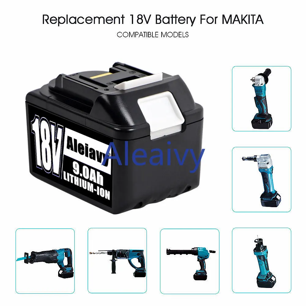 

18V 9Ah BL1860B Rechargeable Battery 9000mah Lithium-ion Battery Replacement Battery for MAKITA BL1880 BL1860 BL1850 BL1860B L70
