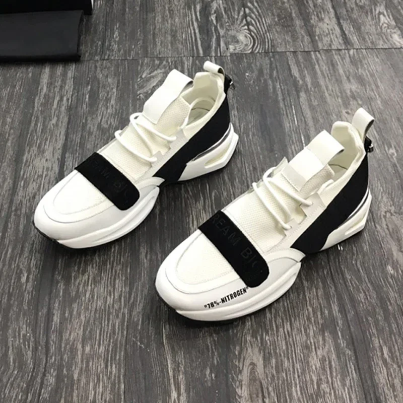 

Luxury Male Sneakers Fashion Pattern Classical Brand High Top Splicing Shoes Breathable Casual High Quality Running Shoe For Men