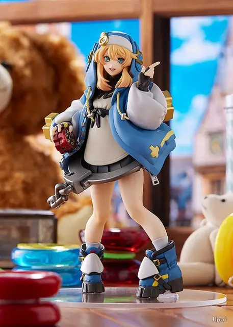 transgender, blonde, blue eyes, smiling, lifting skirt, Bridget (guilty gear),  Guilty Gear, video game girls, plush toy, skirt, portrait display, anime  girls