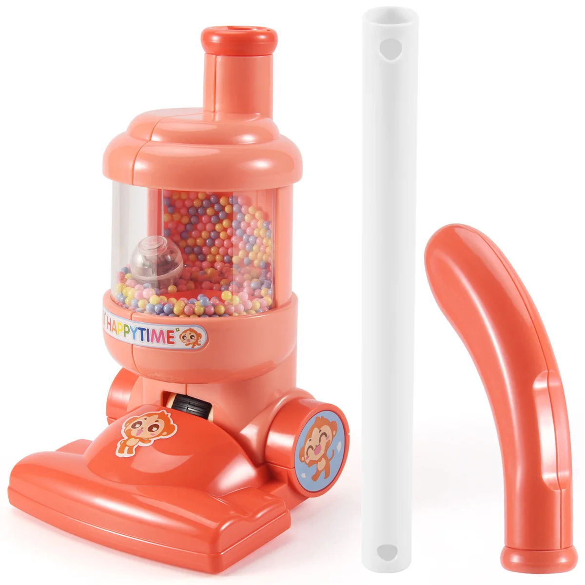 Children Electric Vacuum Cleaner Toy Simulation Vacuum Catcher Kids Pretend Cleaning Educational Toy Mini Vacuum, Red 3