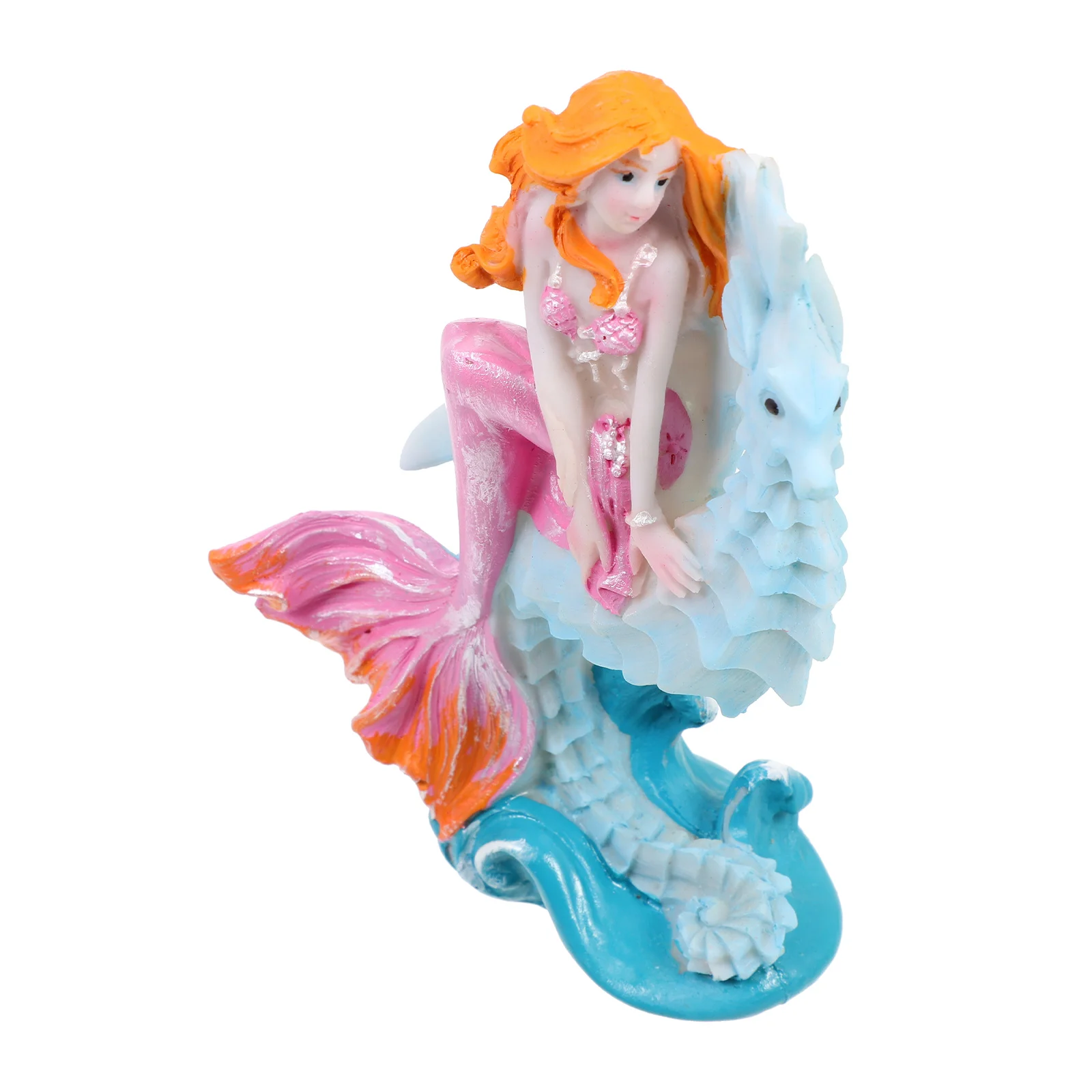 

Fish Tank Landscaping Ornaments Decorative Mermaid Statue Decorations Model Wear-resistant Aquarium Figurine Resin Household