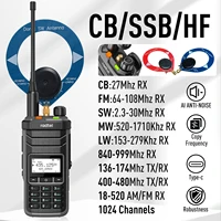 Radtel RT-860 Multi Band Ham Radio HF UHF VHF Dual Band with AM USB LSB CW CB LW MW SW SSB Reception, 1024 Channels, 2000mAh Bat 1