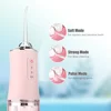 Oral Irrigator Portable Dental Water Flosser USB Rechargeable Water Jet Floss Tooth Pick 4 Jet Tip 220ml 3 Modes IPX7 1400rpm 6