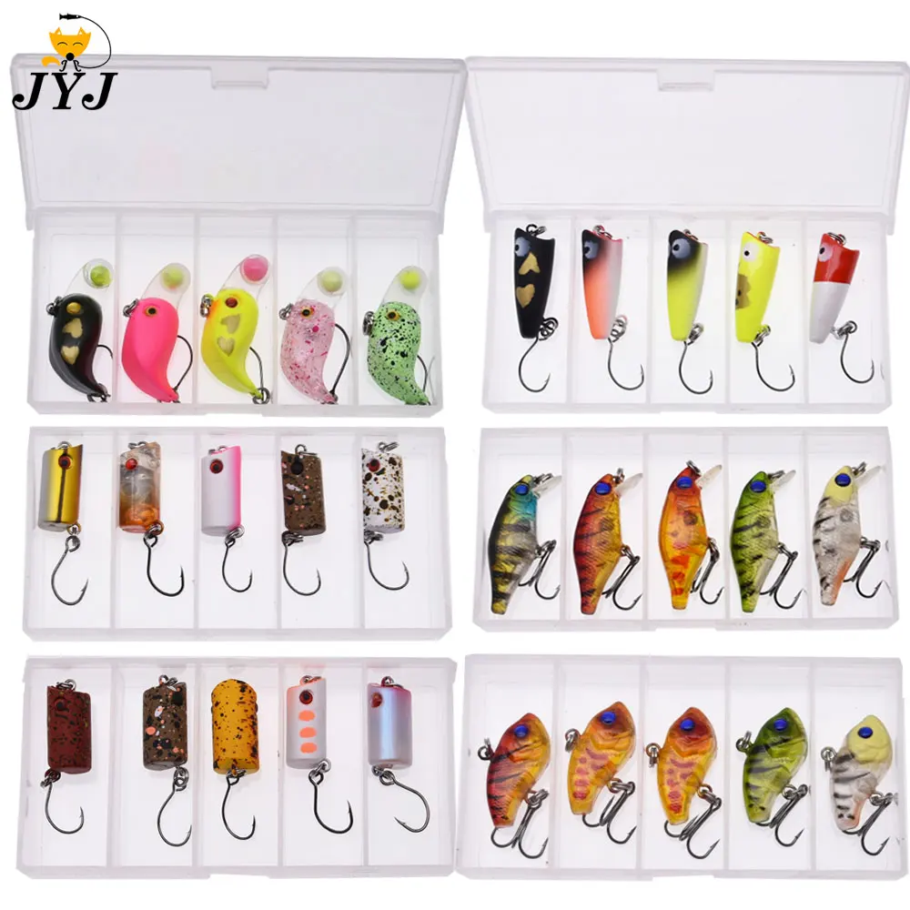 50 Pièces Leurre Souple 7.5cm Avec Boîte - Leurres Pêche Truite Brochet Sandre Colorés