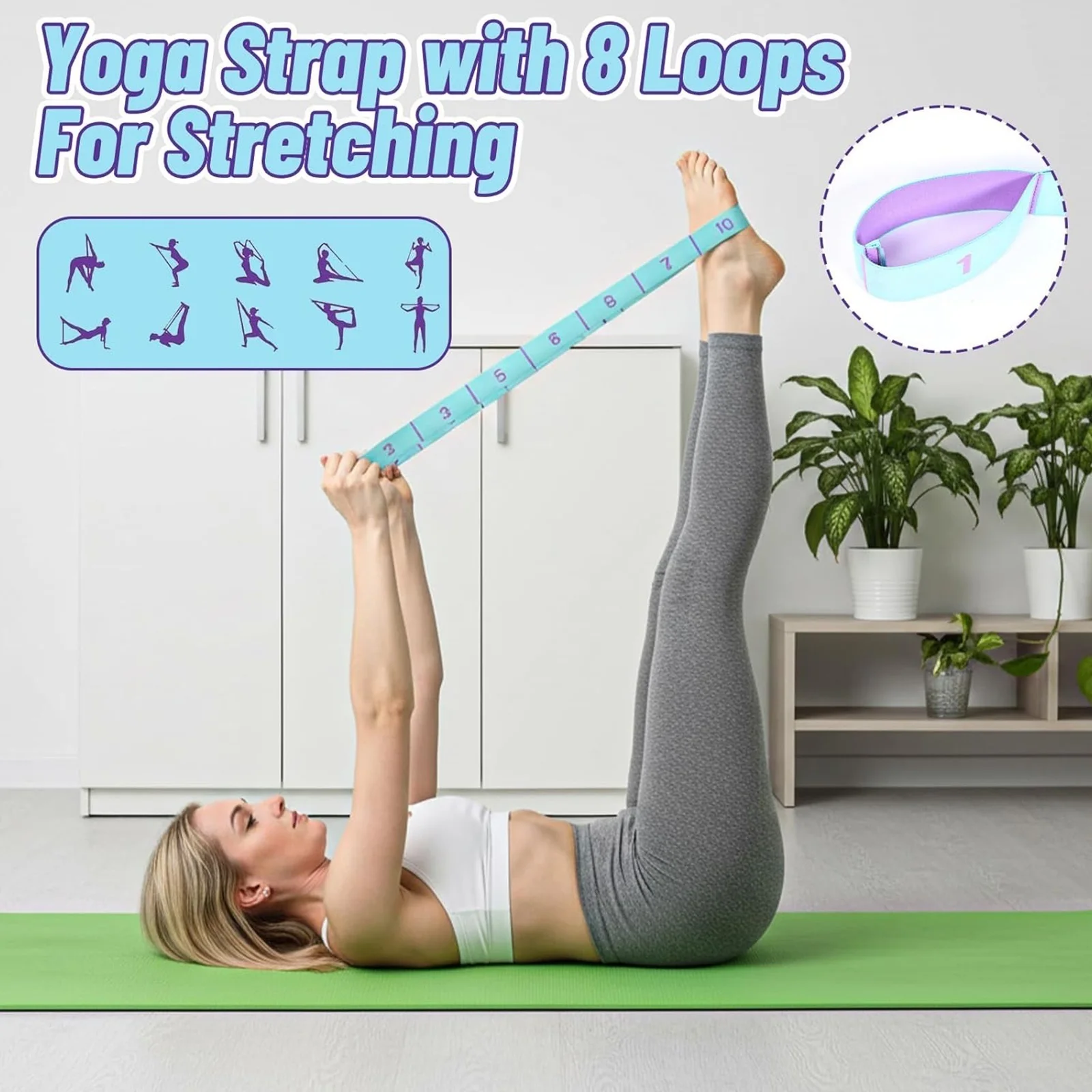 Multipurpose Stretch Band for Yoga and Ballet - Available in 11 Sizes